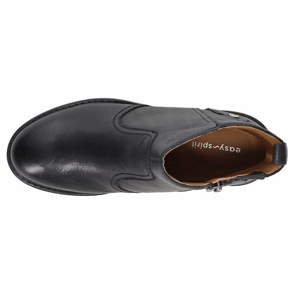 Crisp Finish Juna Round Toe Zippered Booties