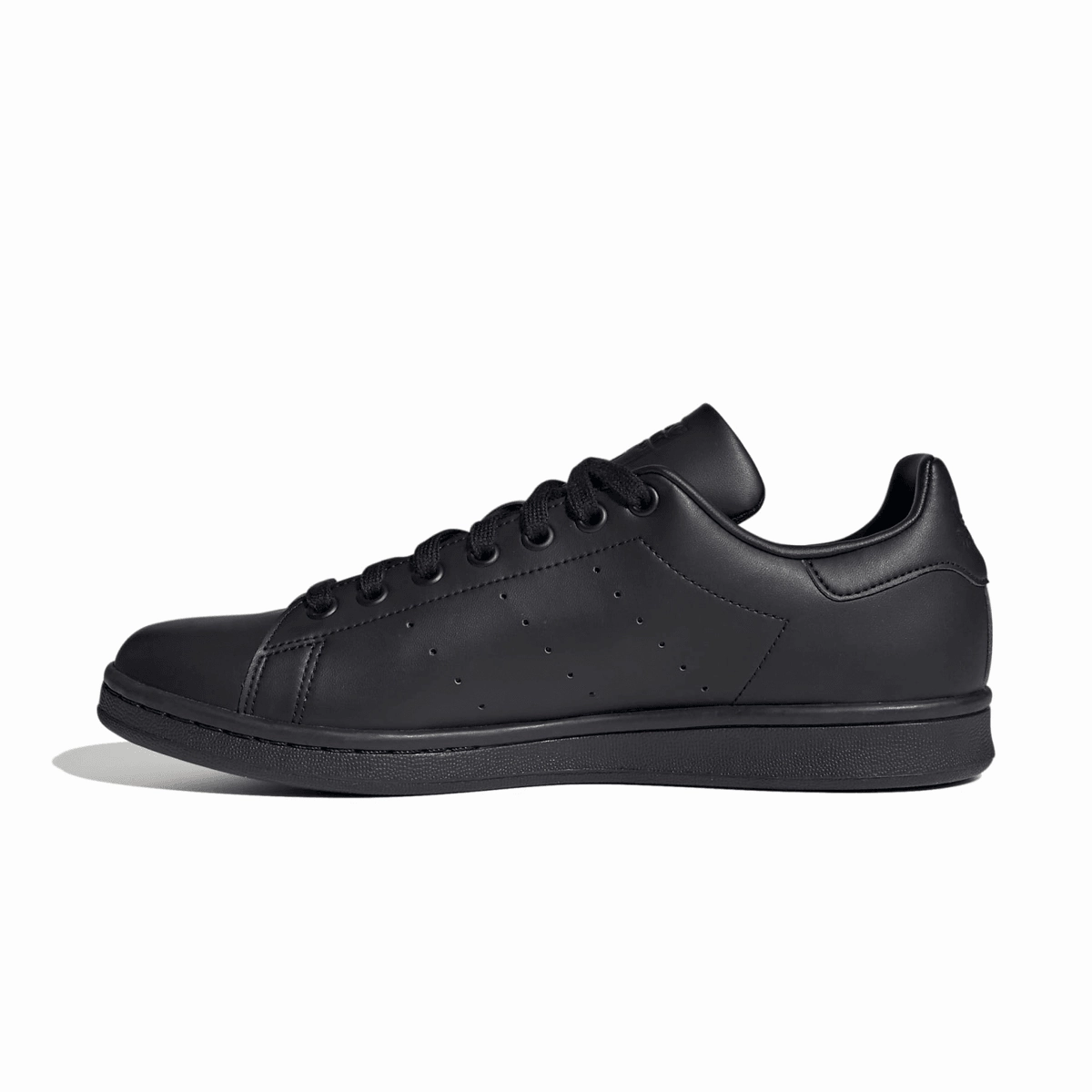 Asymmetric Lace Configuration Vegan Material Construction Stan Smith 'Core Black'