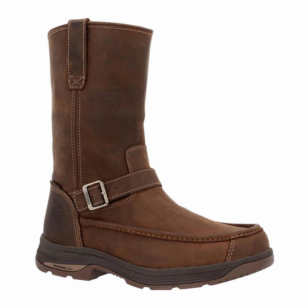 Athens Superlyte 8 Inch Waterproof Soft Toe Work Boots Slip-resistant durability Structured Design