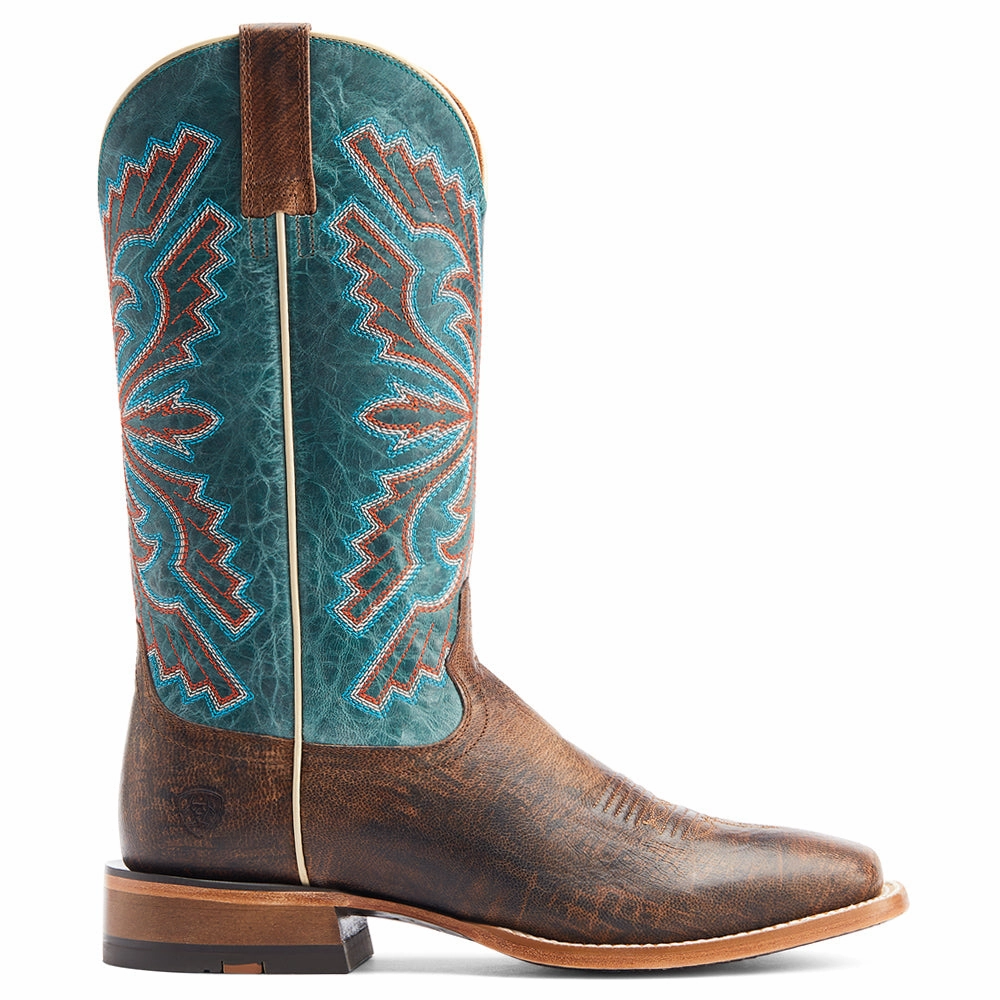 Sting Western Embroidered Square Toe Pull On Cowboy Boots lake Dynamic Flex Technology