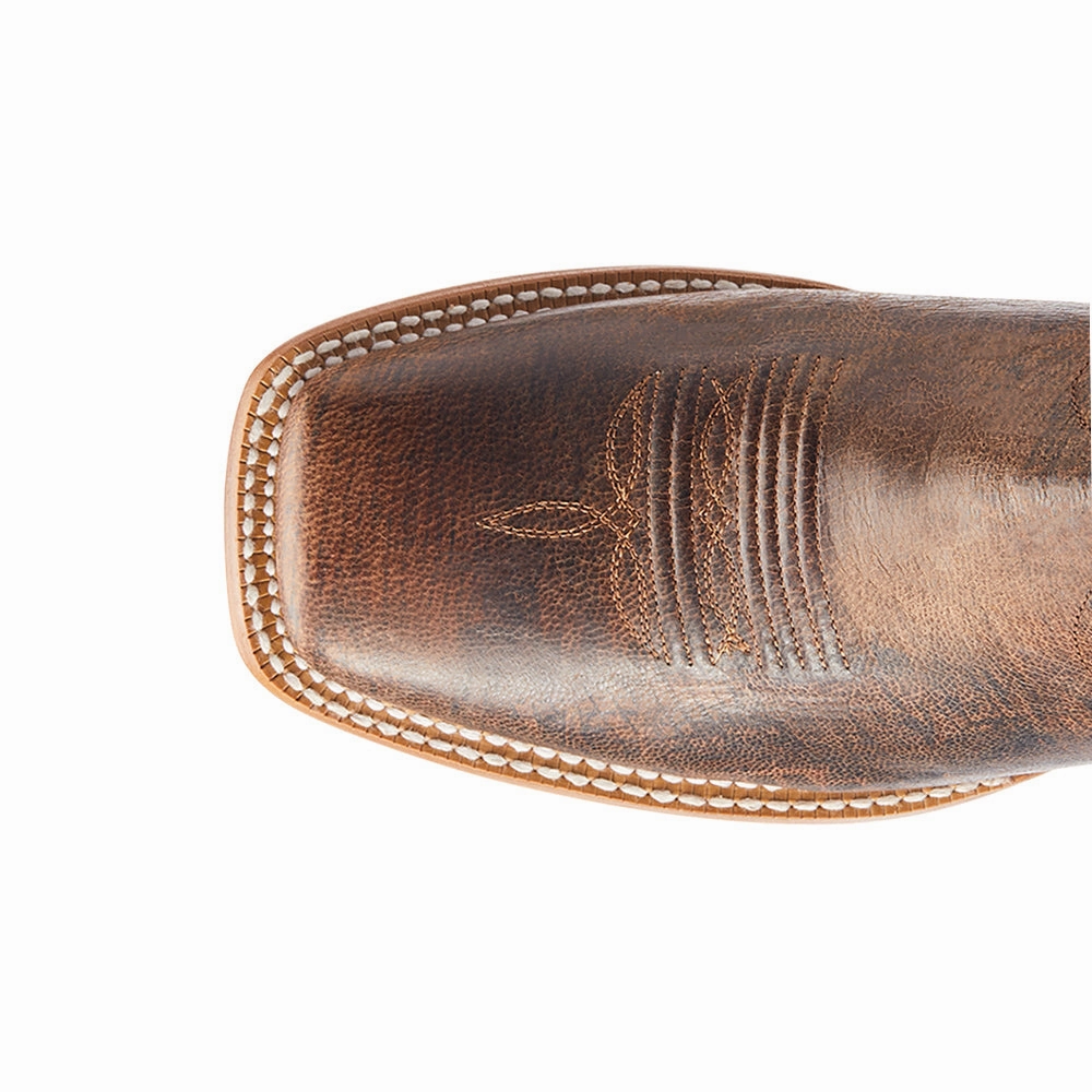 Sting Western Embroidered Square Toe Pull On Cowboy Boots trendy teenagers' looks Anatomical Shape Tech