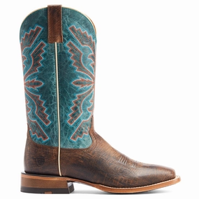 Sting Western Embroidered Square Toe Pull On Cowboy Boots lake Dynamic Flex Technology