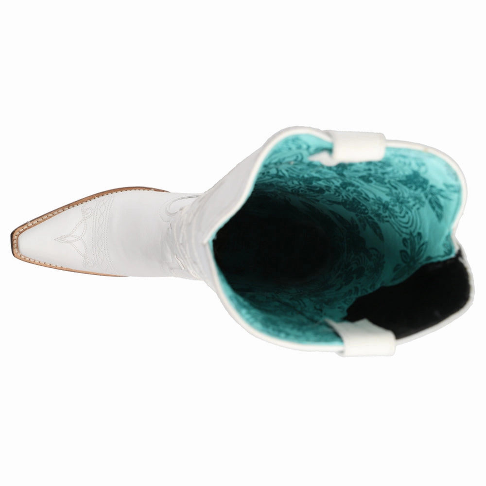 Stitch Pattern Embroidered Snip Toe Cowboy Boots Lightweight Material Reinforced toe cap