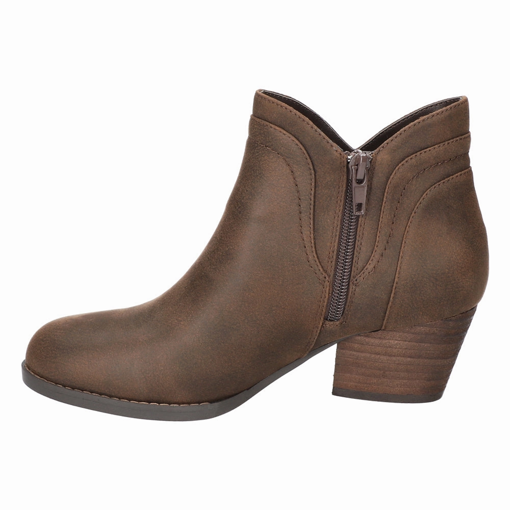 Trust Round Toe Zippered Booties Soft Power Sleek Comfort