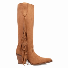 Coastal Soft Twister Fringe Snip Toe Pull On Cowboy Boots