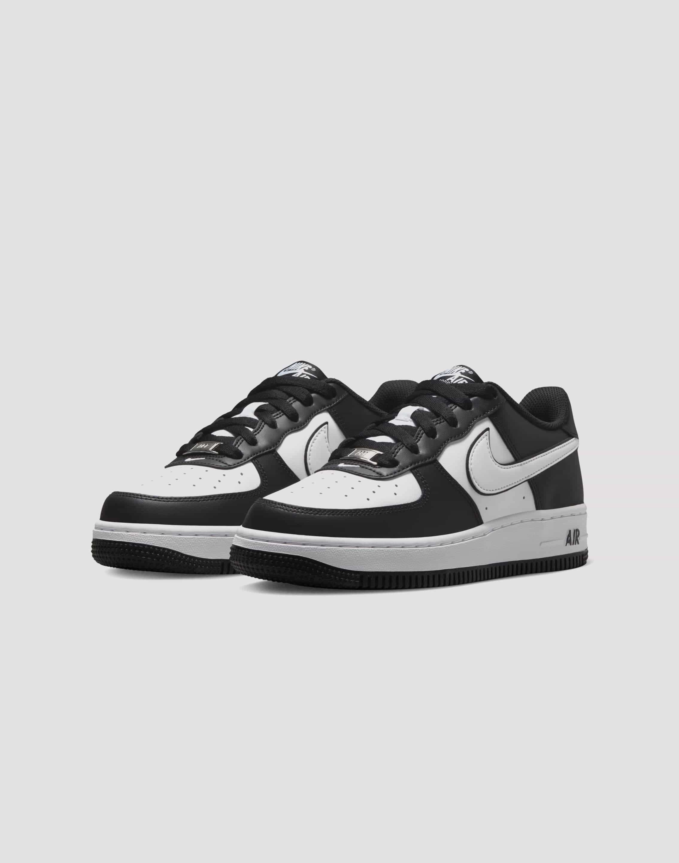 Nike Air Force 1 LV8 2 Grade School Kids' Black/White Timeless Performance Anatomical Shape Tech