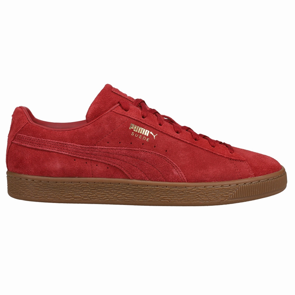 Suede Gum Lace Up Sneakers Tailored Comfort Impact Dispersal Geometry