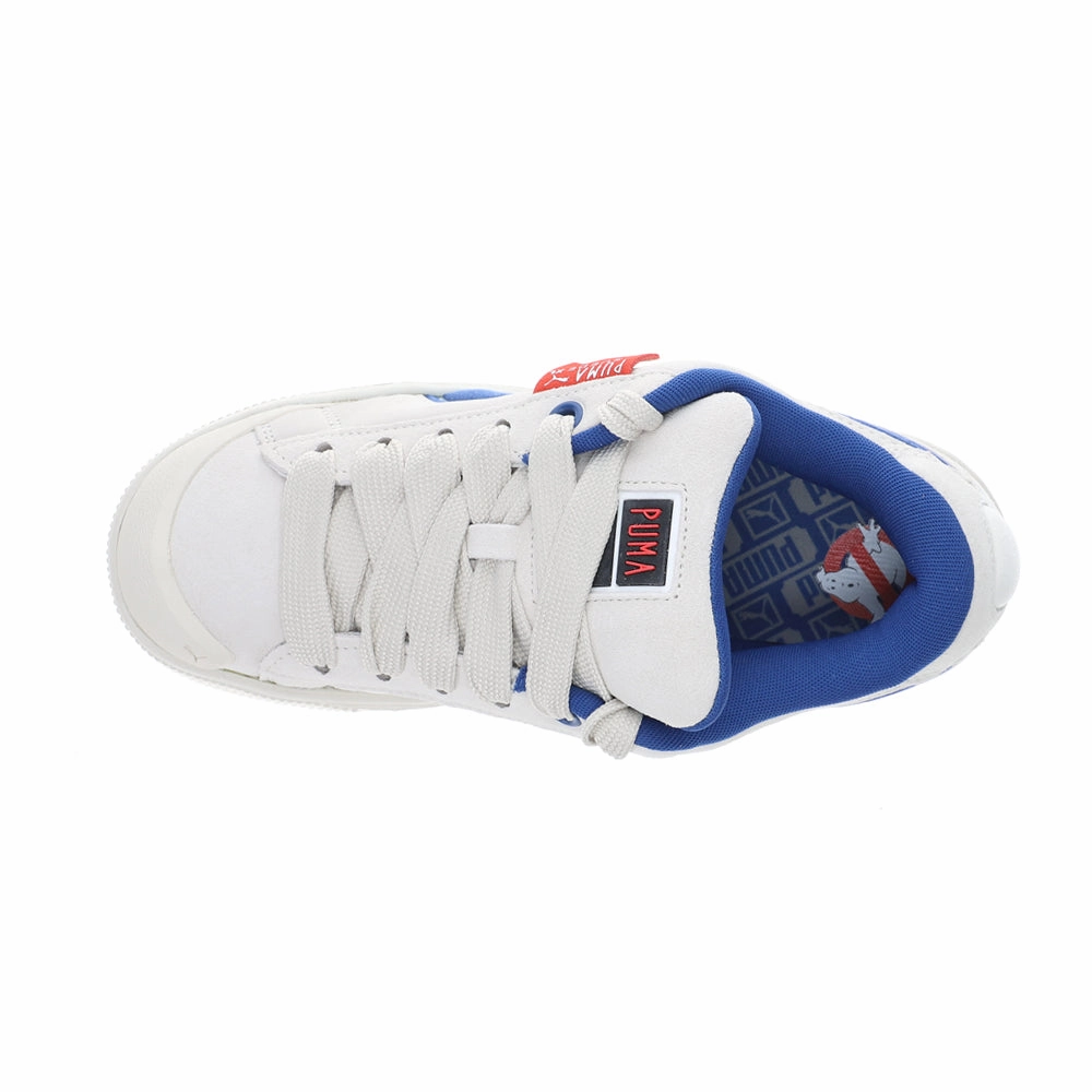 Suede XL Ghostbusters Stay Puft Marshmallow Man Lace Up Sneakers Cushioned Insole Technology