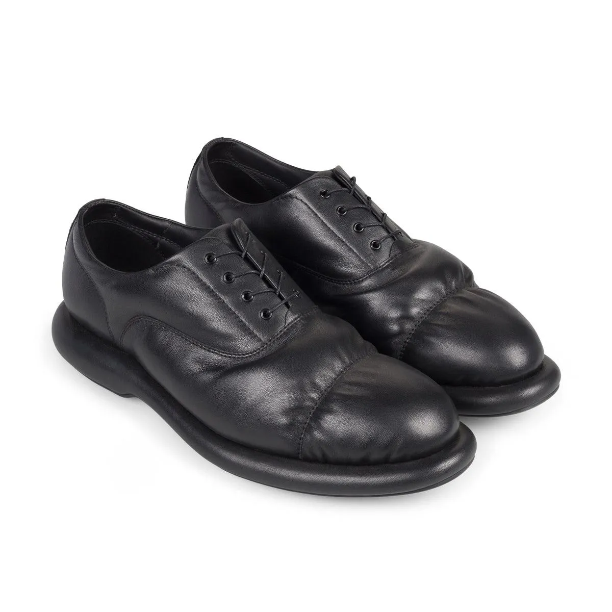   Martine Rose Wmns Oxford 'Black Leather' Wide Toe Box Design Useful