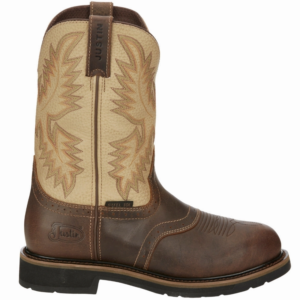 Superintendent 11 Inch Steel Toe Work Boots Odor Control Fabric slowest