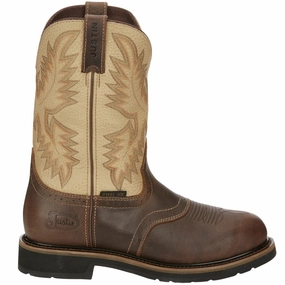 Superintendent 11 Inch Steel Toe Work Boots Odor Control Fabric slowest