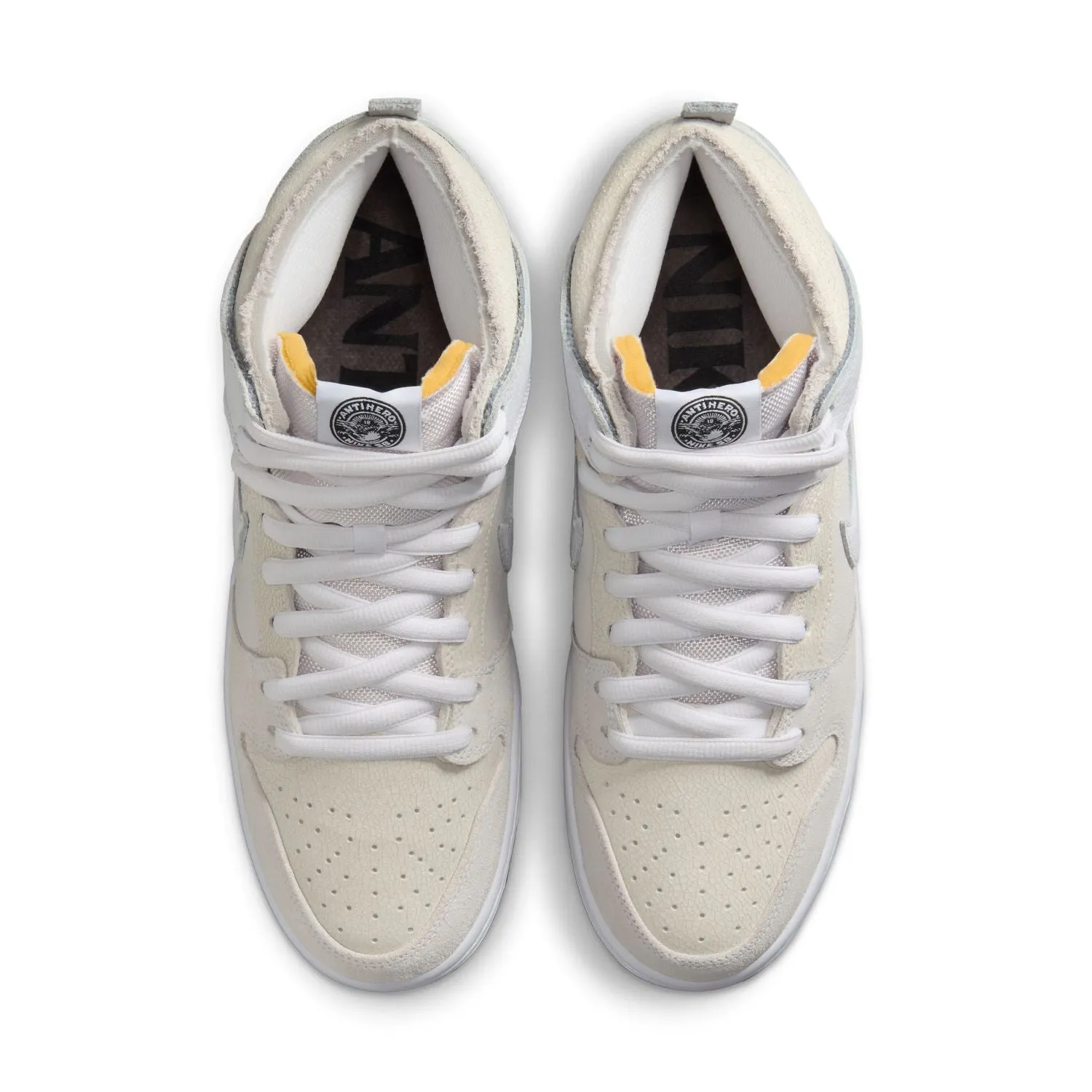   Antihero SB Dunk Hi 'White' Abrasion Resistant Stitching