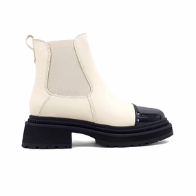 Zeina Round Toe Chelsea Boots Polyester