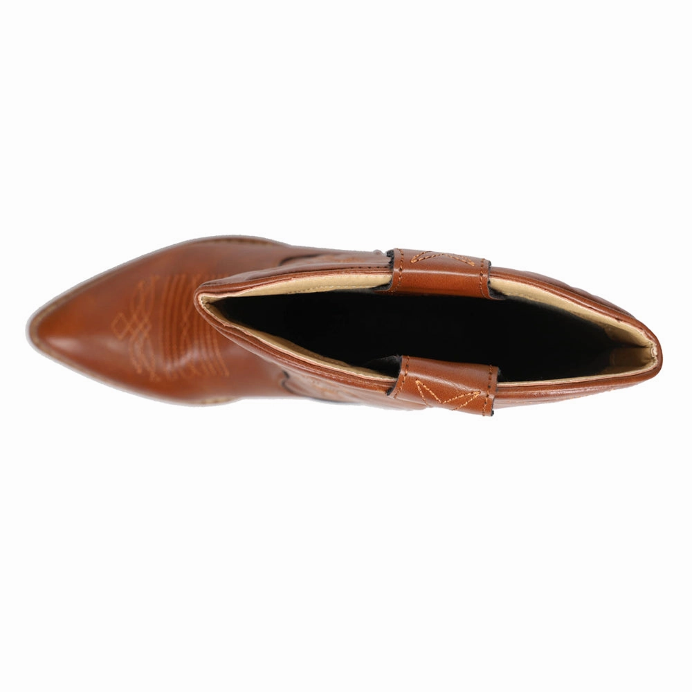 Deep Tread Customizable Fit Features Hattie Narrow Embroidered Pointed Toe Pull On Cowboy Boots