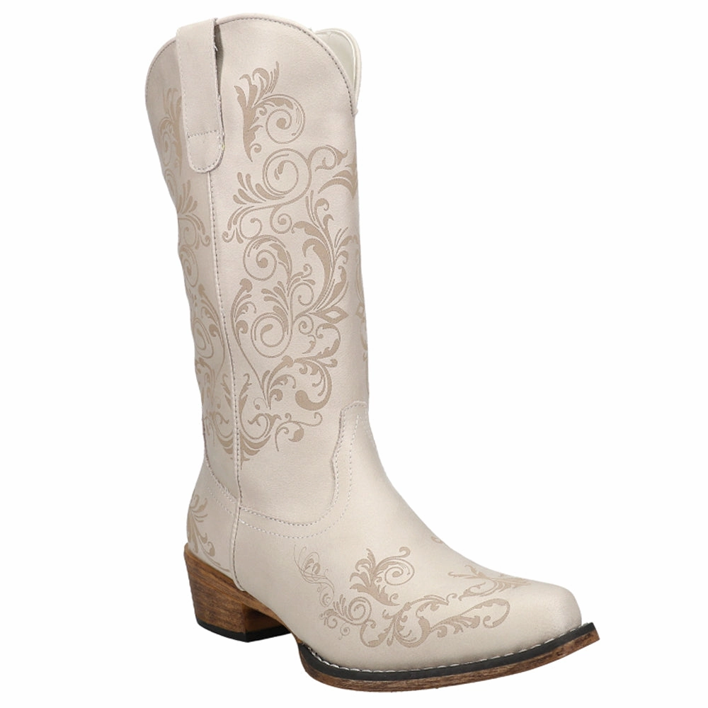 Tall Stuff Embroidery Snip Toe Cowboy Boots Work Insulated Outdoor Explorer