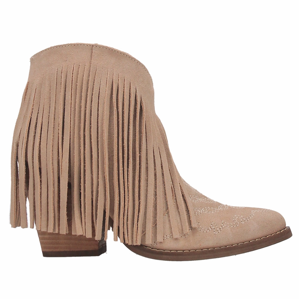 Waterproof Active Nomad Thermal Core Snow Trekker Tangles Fringe Embroidered Pointed Toe Cowboy Booties