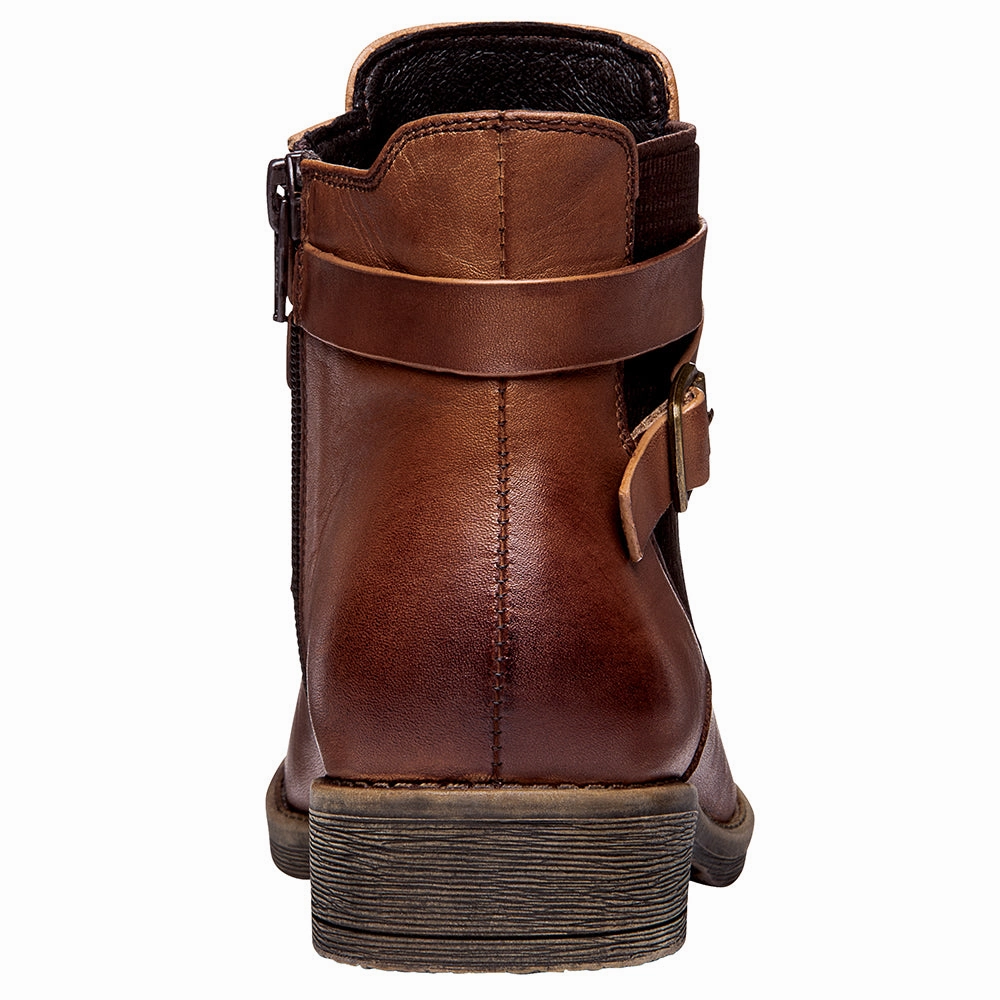 Tatum Round Toe Zippered Booties Eco Material Snow Trekker