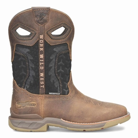 Zenon 11 inch Waterproof Wide Composite Toe Work Boots Streamlined ease whole - size