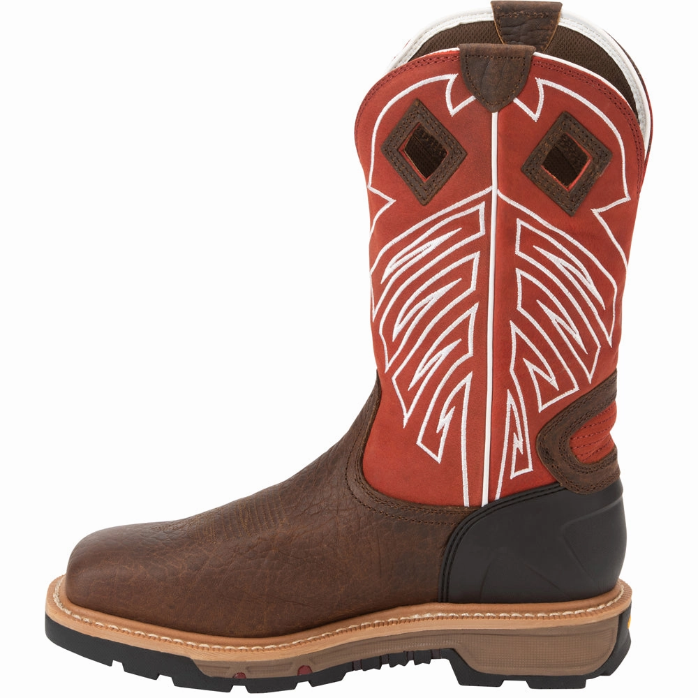 Roughneck 12 Inch Waterproof Steel Toe Work Boots Vibrant Look