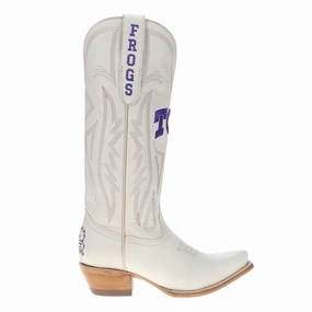 Cushioned Step Urban Traveler Texas Christian University Gameday Embroidered Snip Toe Cowboy Boots