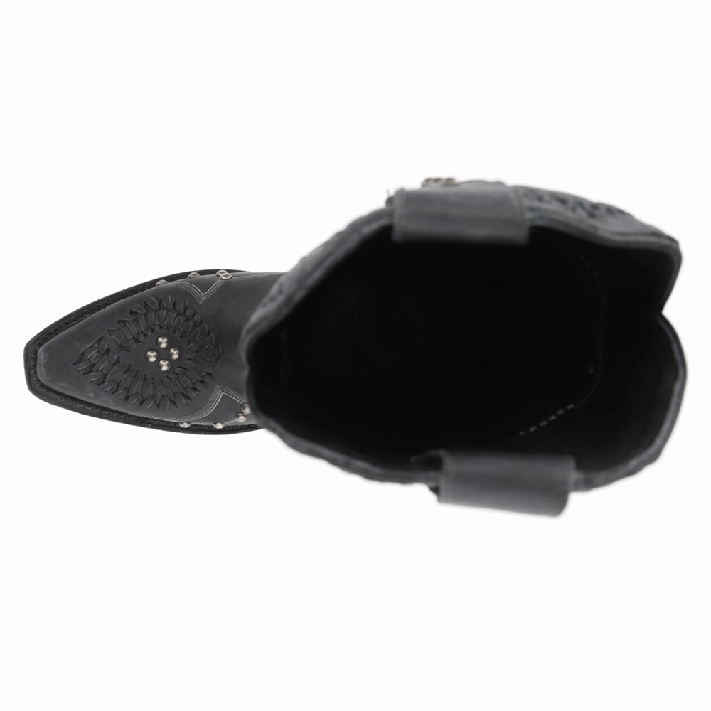 Cossette Embroidered Studded Snip Toe Boot Athletic Wear Flexible TPU Shank