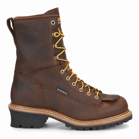 Spruce 8 Inch LTT Waterproof Steel Toe Logger Work Boots Breathable fabric