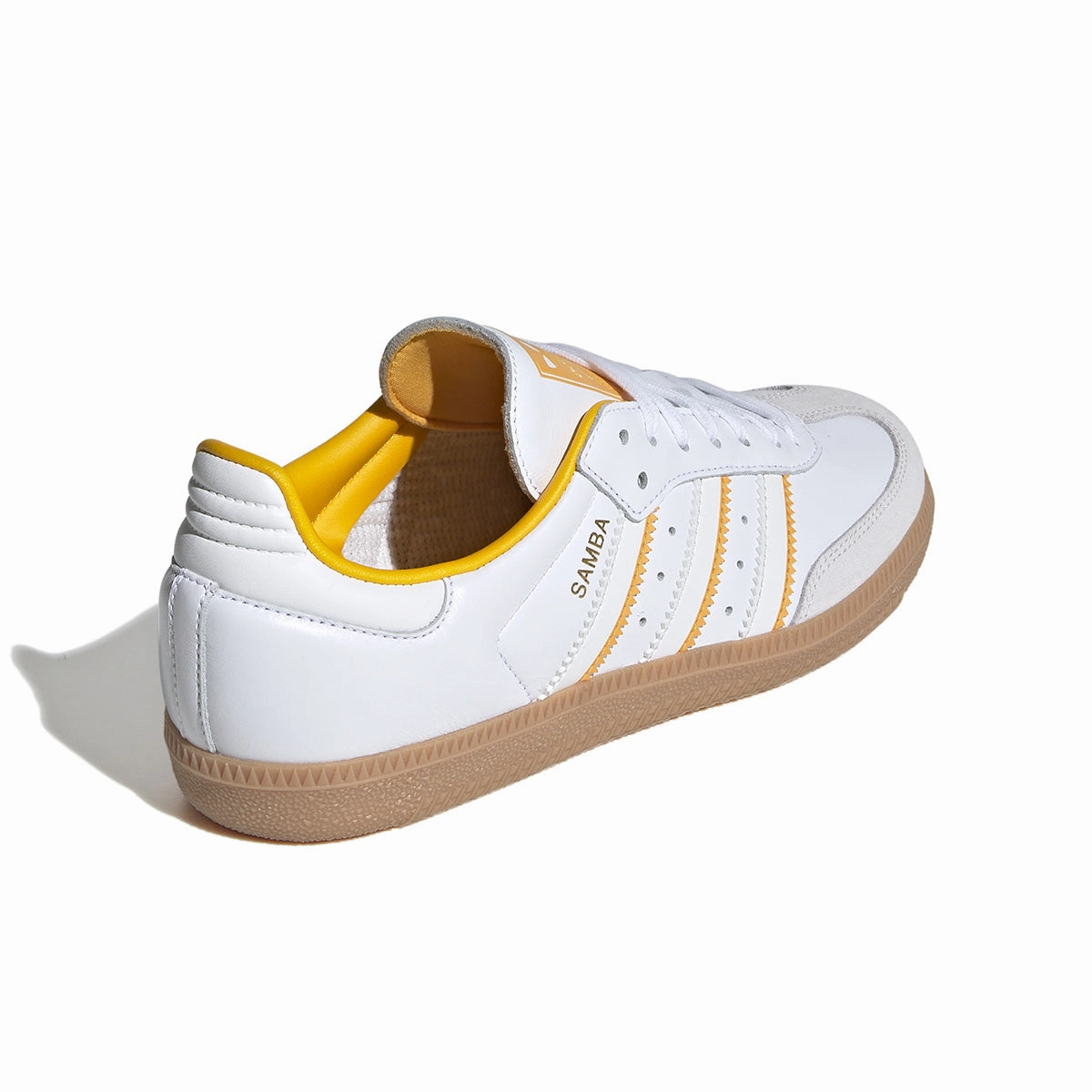 Slip - resistant Reinforced toe cap Kids Samba OG 'Crystal White Crew Yellow'