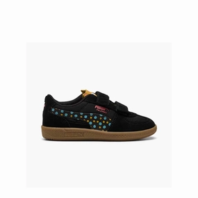 Kids Palermo Moody Cat 'Black' Anti Slip Traction Pattern