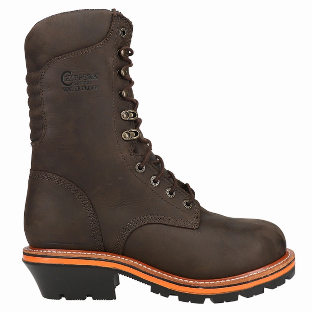 Thunderstruck 10 Inch Waterproof Insulated Logger Lace Up Work Boots Boosted sole Tailored grip