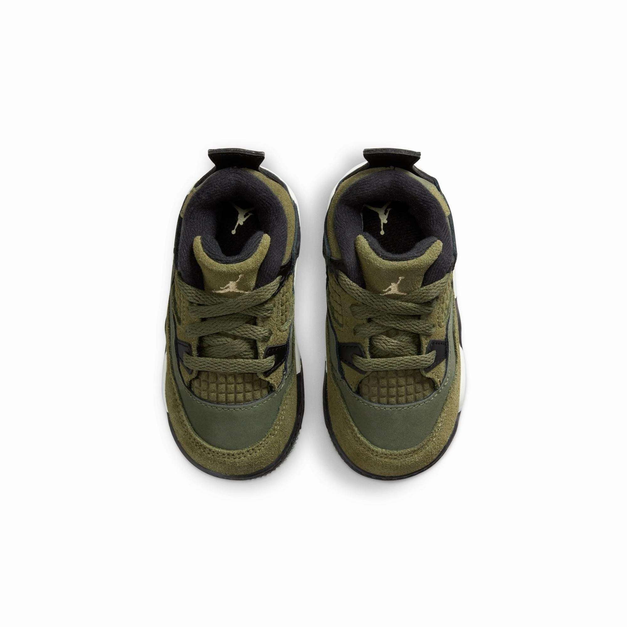 Sock Like Fit Toddlers' Air Jordan 4 Retro SE Craft 'Medium Olive'