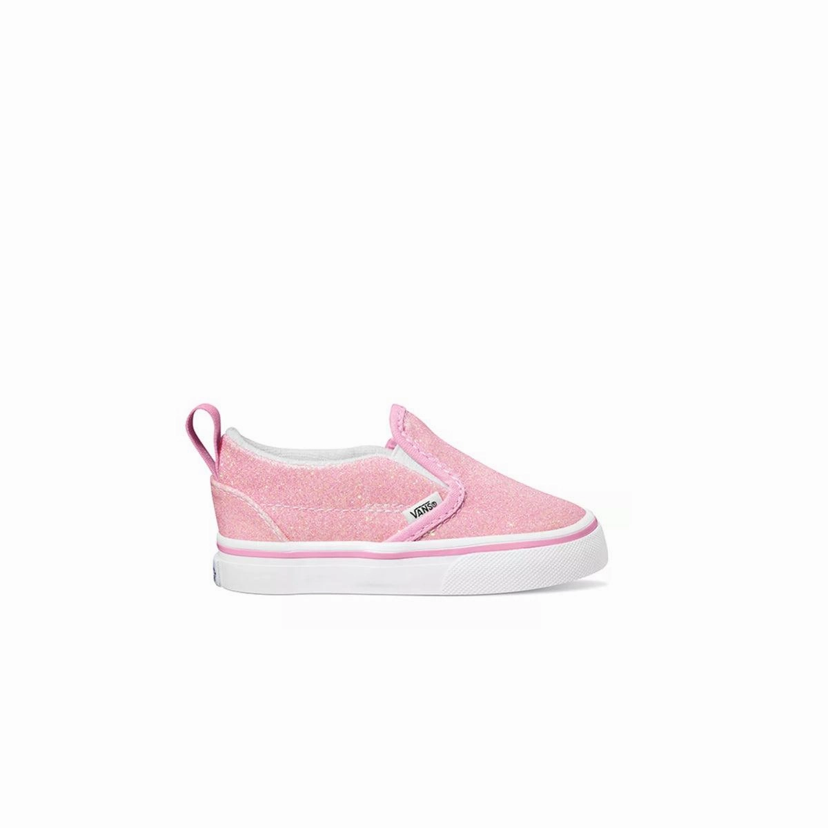 Toddlers Slip-On V Glitter 'Pink' Arch support Plush Fit