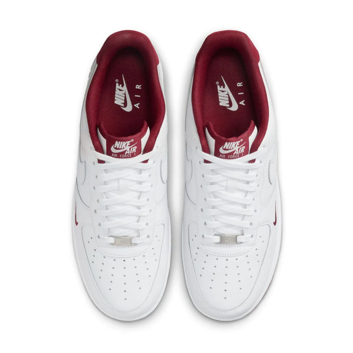 Air Force 1'07 LV8 'White Team Red' Recycled Rubber Elastic Band