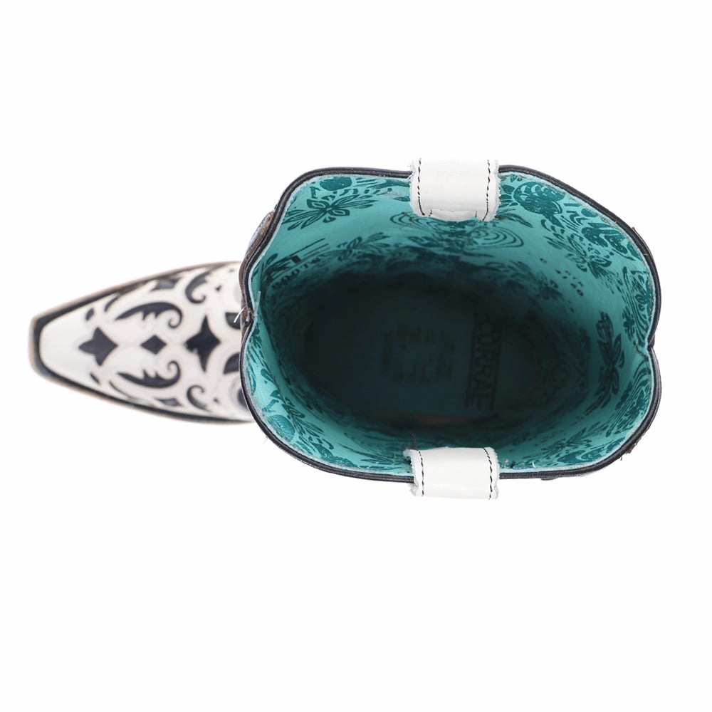 Embroidered Studded Snip Toe Cowboy Boots Metallic Accent Quick Dry Technology