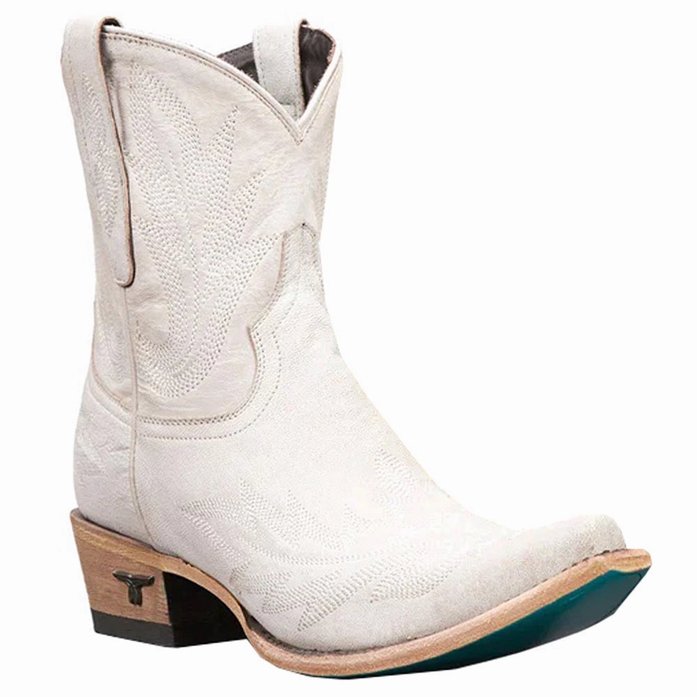 Durable Shell Windy Weather Lexington Embroidered Snip Toe Cowboy Bootie