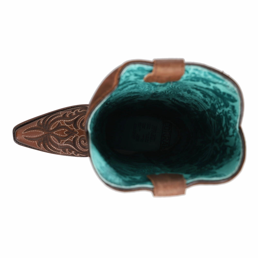 Padded Interior Cold Climate Everyday Comfort Embroidered Snip Toe Cowboy Boots