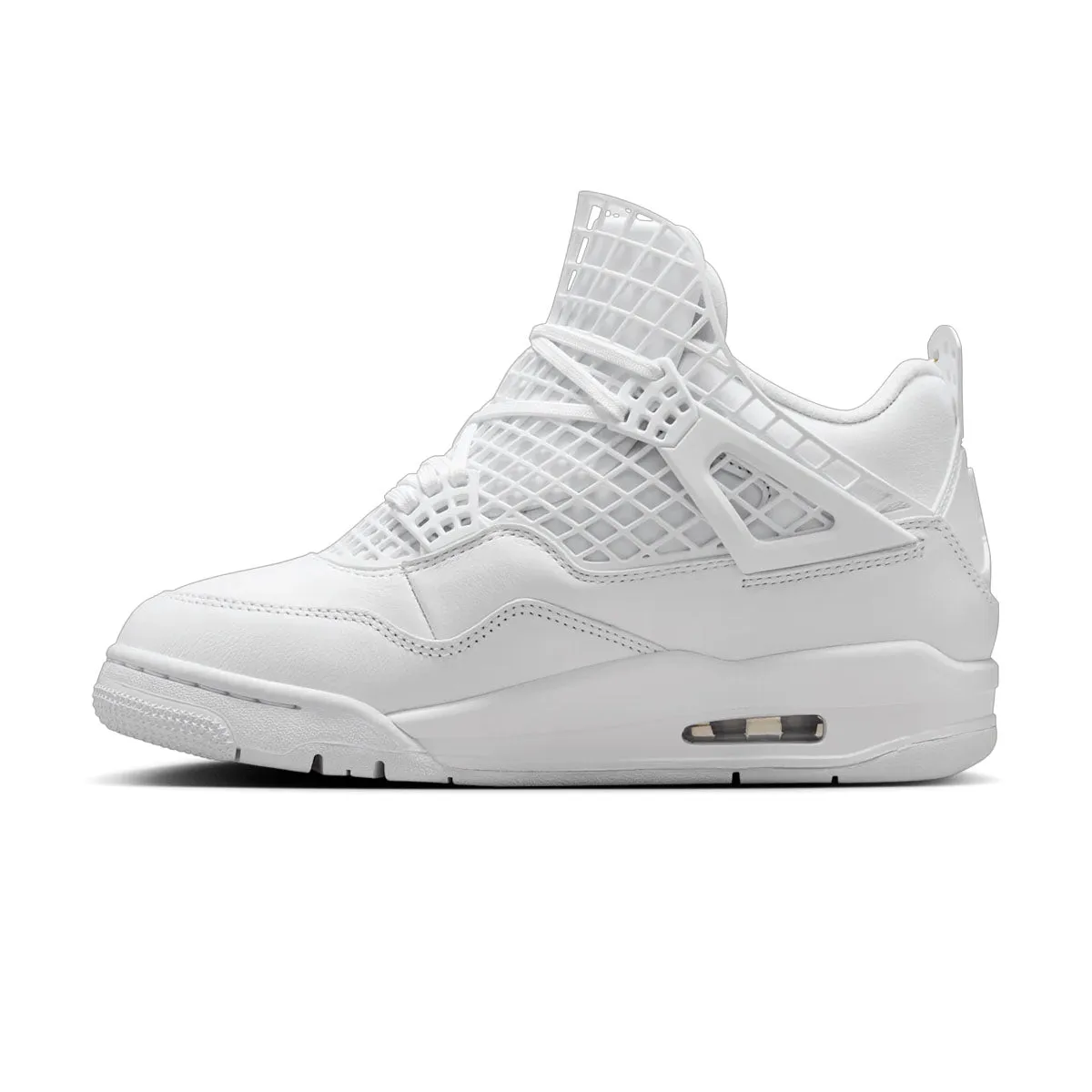 All-purpose sole Shock-absorbent materials Wmns Air Jordan 4 Net 'White'