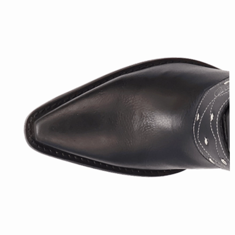 Grit N' Grace Slouchy Studded Snip Toe Pull On Cowboy Boots Insulated Snowy Path