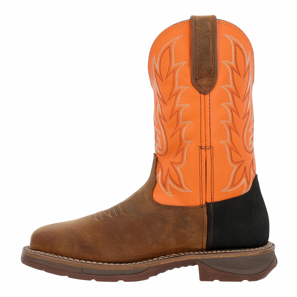 Reinforced Toe Guard adjustable user Workin' Rebel 11 Inch Oil Resistant Soft Toe Work Boots