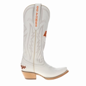 Quick Dry Materials Oklahoma State University Gameday Embroidered Snip Toe Cowboy Boots