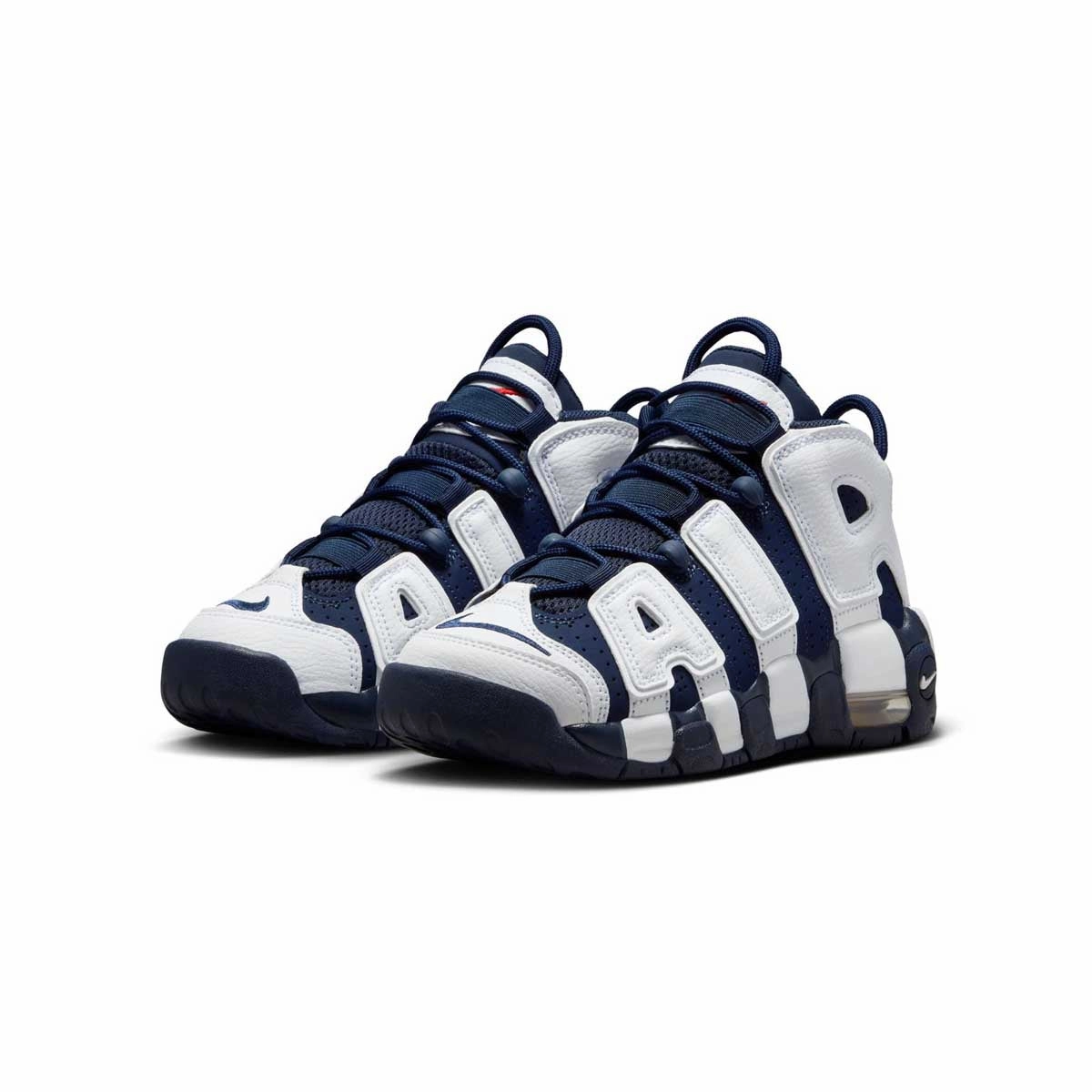 Elevated shock absorption Designer Look Kids Air More Uptempo 'Midnight Navy'