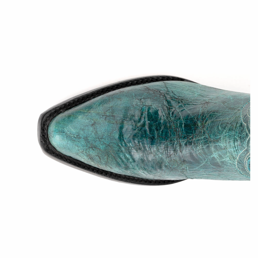 Twilight Embroidered Snip Toe Cowboy Boots Daily Comfort ventilation channels