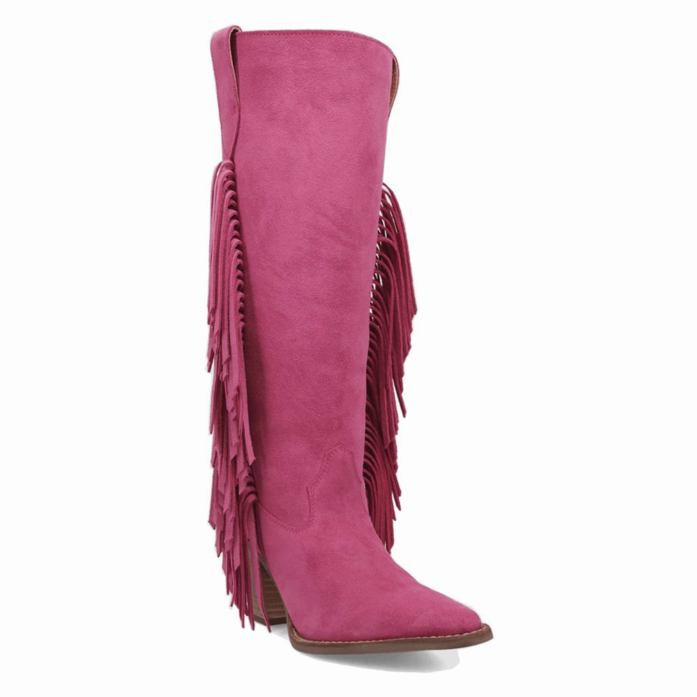 Twister Fringe Snip Toe Cowboy Boots Abrasion Resistant Lace Silver Glow