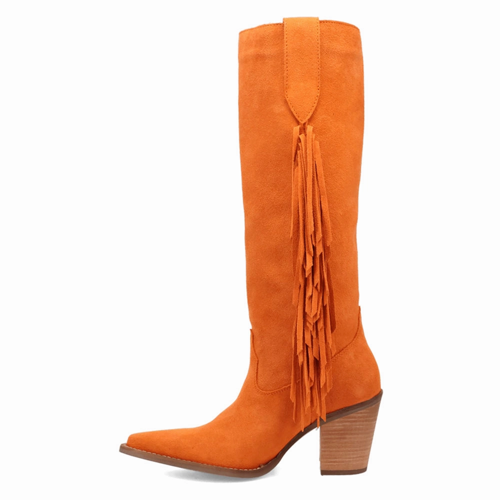 Twister Fringe Snip Toe Cowboy Boots Waterproof Design