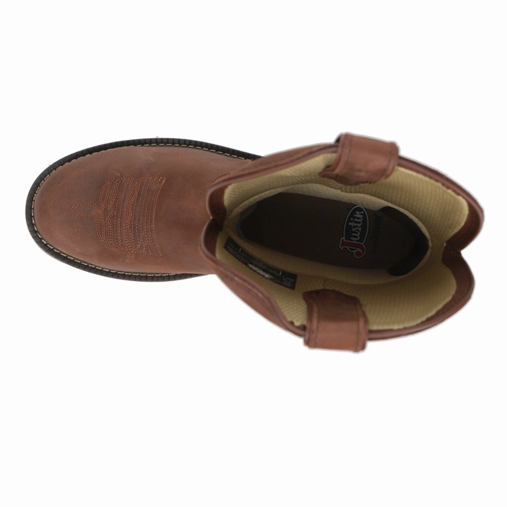 Resistor 11 Inch Waterproof Nano Composite Toe Work Boots Supportive Heel Counter Stacked Heel