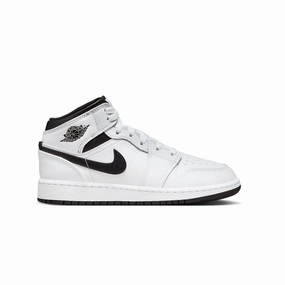 Kids Air Jordan 1 Mid 'White' Shock Diffusion