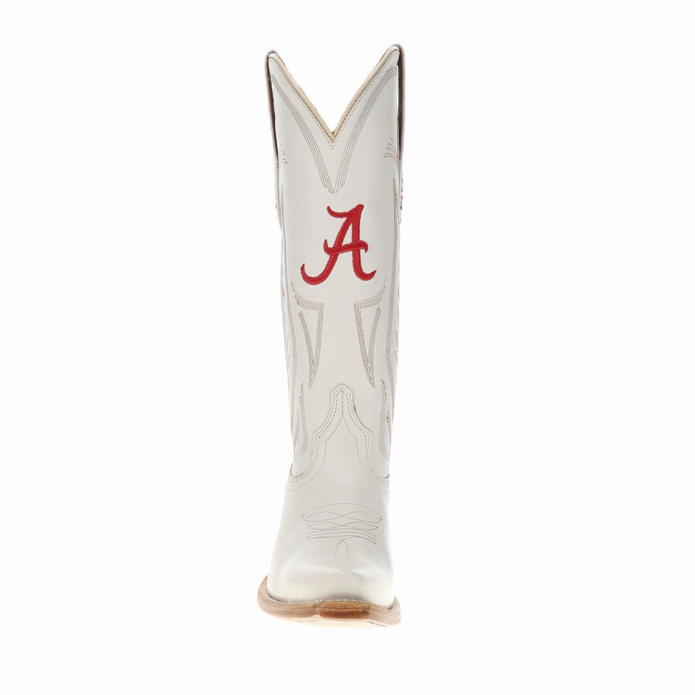 University of Alabama Gameday Embroidered Snip Toe Cowboy Boots Comfort Ankle Support