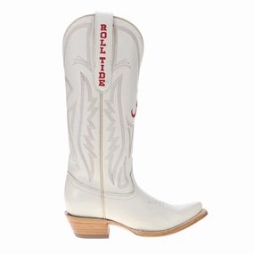 Roll Up University of Alabama Gameday Embroidered Snip Toe Cowboy Boots
