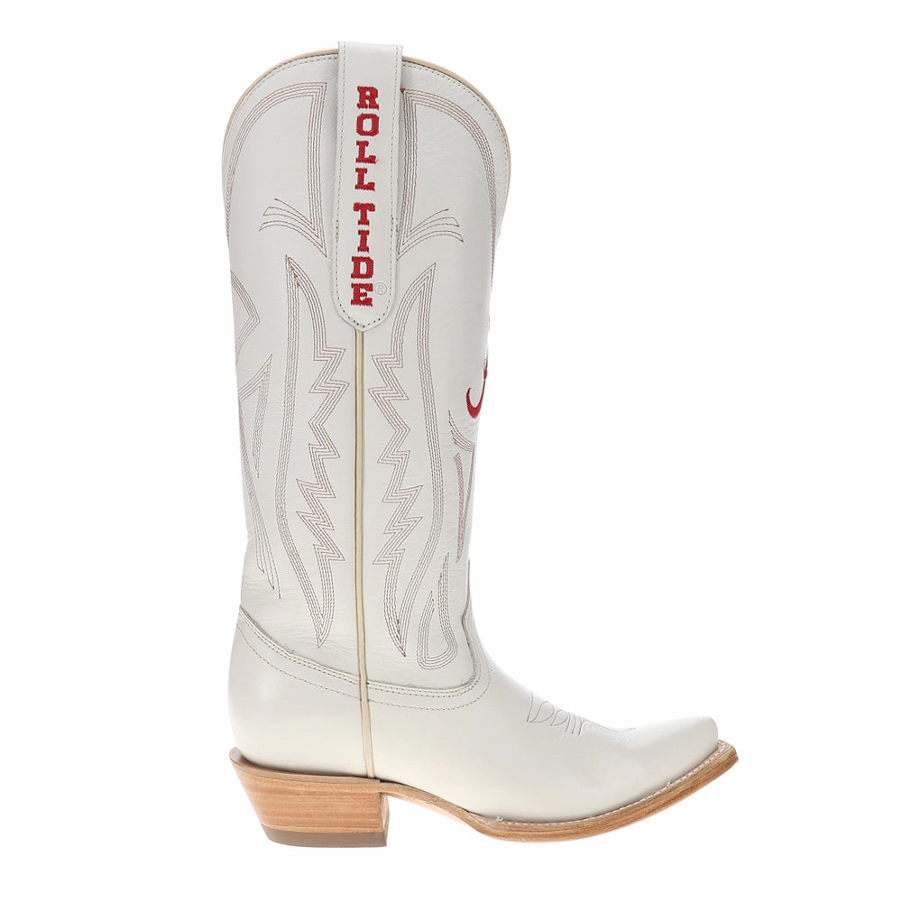 Roll Up University of Alabama Gameday Embroidered Snip Toe Cowboy Boots