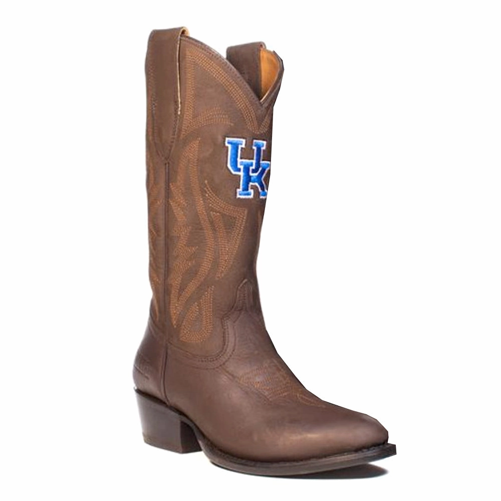 University of Kentucky Embroidered Round Toe Cowboy Boots Comfortable Experience Party Goer