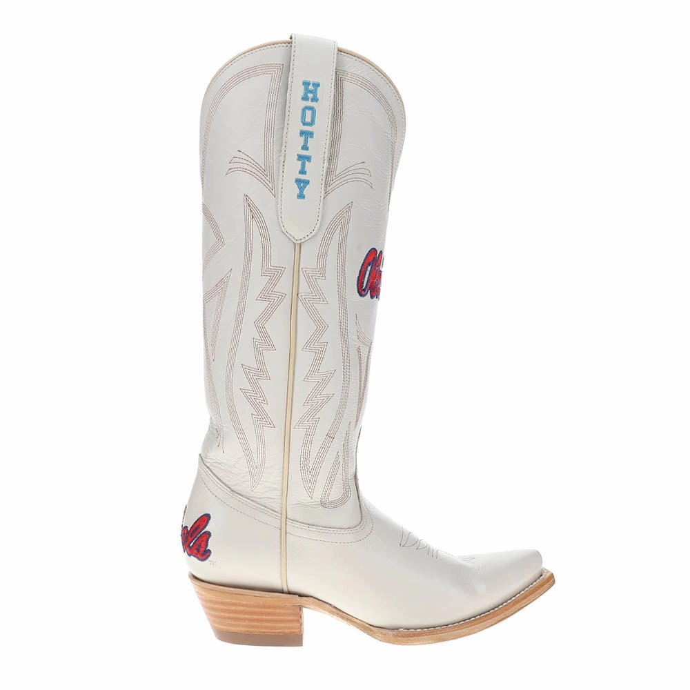 Travel Easy Waterproof Adventure Seeker University of Mississippi Gameday Embroidered Snip Toe Cowboy Boots